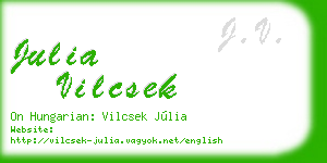 julia vilcsek business card